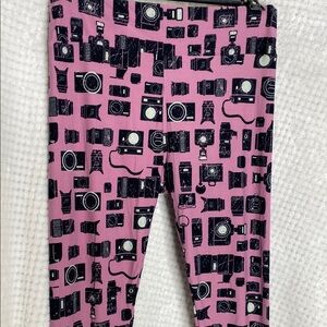 LuLaRoe Camera Print Leggings